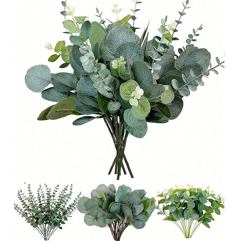 Dracaena Marginata - 3/6/9 Stuks Eucalyptus Kunstplant Boeket Nep